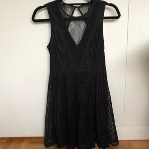 Black Lace BCBG A-Line Dress